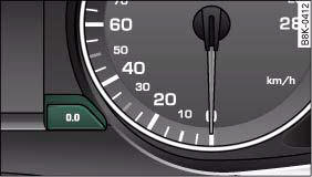 Audi A4: Instruments. Instrument cluster: Reset button