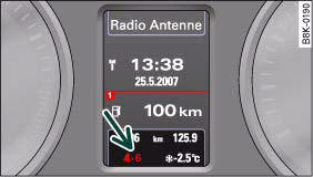 Audi A4: Introduction. Display: Gearchange indicator