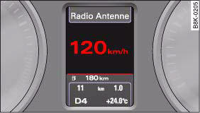 Audi A4: Introduction. Display: Digital speedometer