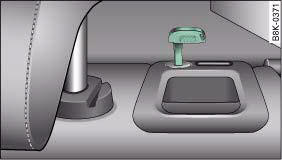 Audi A4: Luggage compartment. Locking the backrest