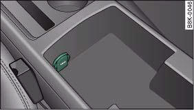 Audi A4: Cigarette lighter and electrical sockets. Electrical socket in the centre console