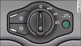 Audi A4: Lights. Instrument lighting
