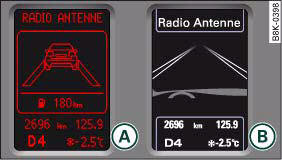 Audi A4: Audi lane assist. Instrument cluster: lane assist switched on but not ready for
