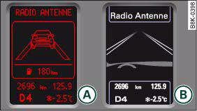 Audi A4: Audi lane assist. Instrument cluster: lane assist switched on but not ready for