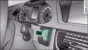 Audi A4: Ignition lock. Ignition key
