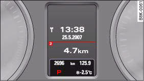 Audi A4: multitronic®, tiptronic (6-speed gearbox). Display: Selector lever positions