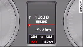 Audi A4: multitronic®, tiptronic (6-speed gearbox). Display: Manual gear selection (tiptronic mode)