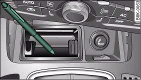 Audi A4: multitronic®, tiptronic (6-speed gearbox). Manual release of selector lever