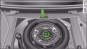 Audi A4: Compact temporary spare wheel*. Spare wheel
