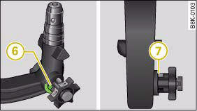 Audi A4: Removable towing bracket. Removable towing bracket: Safety check